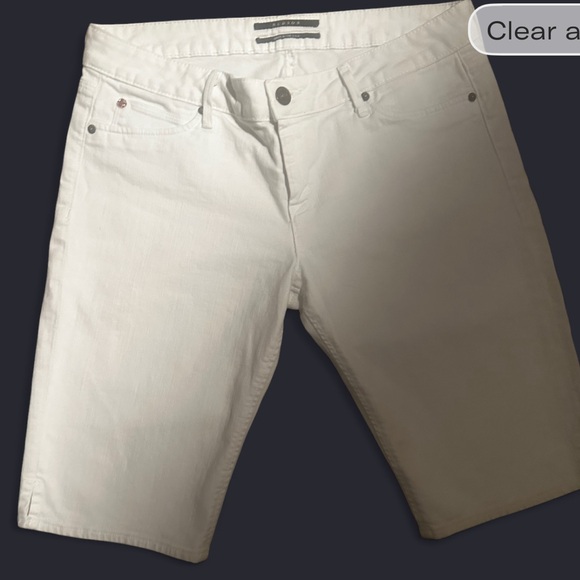Hudson White Denim Shorts - Picture 1 of 5